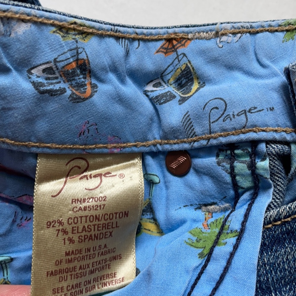 PAIGE Bell Canyon boho wide leg flare jeans, size 27 - Picture 11 of 12